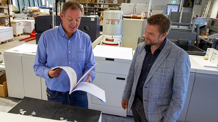 God service og samarbeid gjennom mange år spilte en viktig rolle for at Dag Brekke-Rasmussen og Wera valgte nye produksjonsløsninger fra Canon og Jon Larsen.