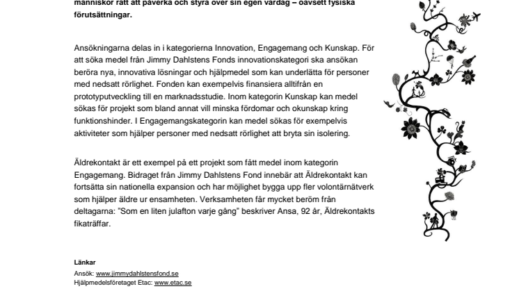 2 miljoner till idéer som skapar nya möjligheter för personer med nedsatt rörlighet