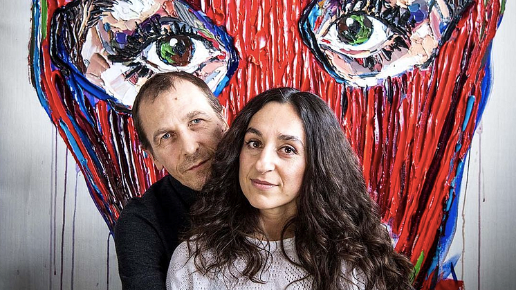 Exilkonstnärerna Lusine Djanyan och Alexey Knedlyakovsky är aktuella med ny utställning i Haninge.