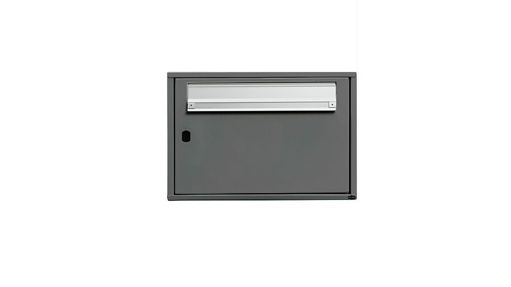 Renz Basic 784 postkasseanlæg - RAL 7012 - 1 fag - uden lås