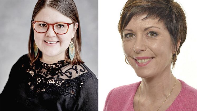 Emma Hult (mp) och Cecilie Tenfjord-Toftby (m) deltar vid Jämnt på jobbets seminarium i Almedalen. 