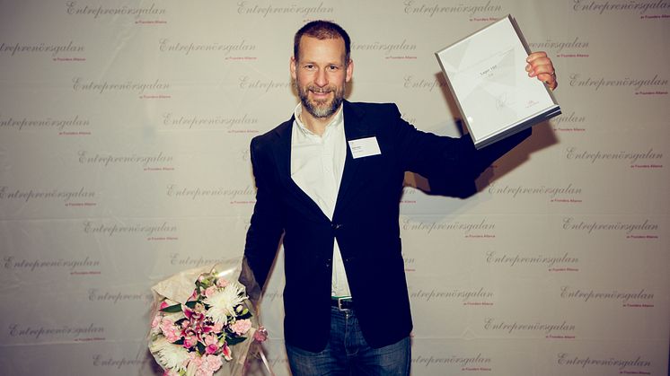Årets Grundare Väst 2014 – Stefan Palm grundare av Lager 157
