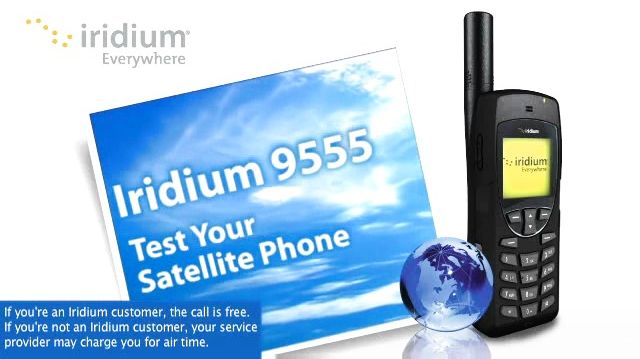 Testa din Iridium satellittelefon