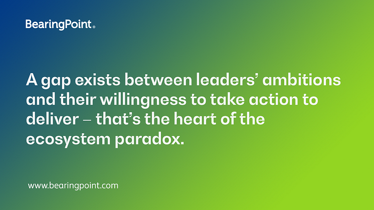 Challenge the ecosystem paradox to drive business model innovation and digital growth 