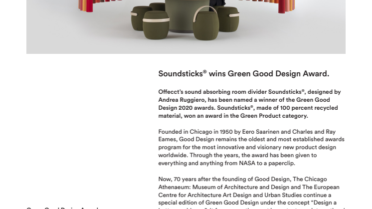 Soundsticks® wins Green Good Design Award
