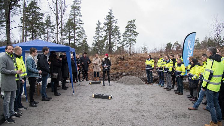 Första spadtaget för Lyra, Örebro kommuns nya vattenreservoar! 
