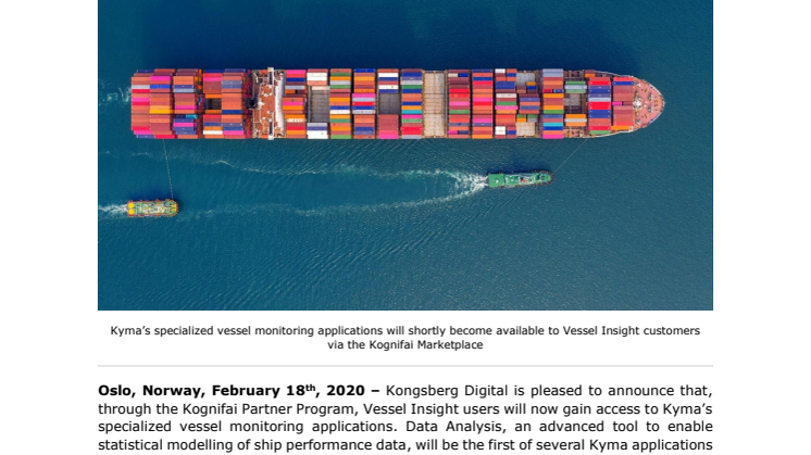 Kyma joins Kongsberg Digital’s Kognifai Partner Program 