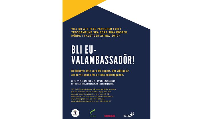 Inför EU-valet: Folkbildningssatsning för ökat valdeltagande