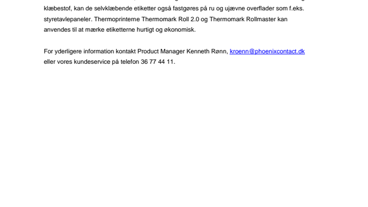 Labels med beskyttende laminat