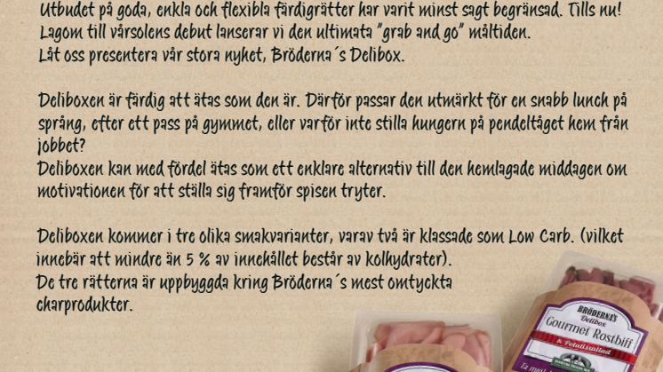 Nu är den äntligen här - Brödernas Delibox!
