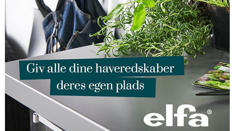 Elfa_smart opbevaring til haveredskaberne