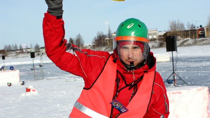 Kom från Slovakien för att döma SM i Yukigassen
