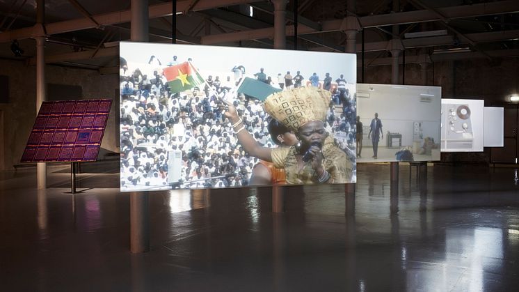 Installationsbild / Installation view, Theresa Traore Dahlberg, Färgfabriken, 2019