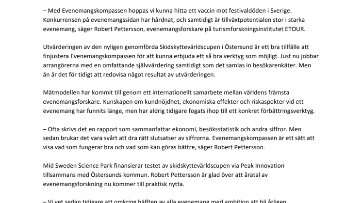 ETOUR testar vaccin mot festivaldöden