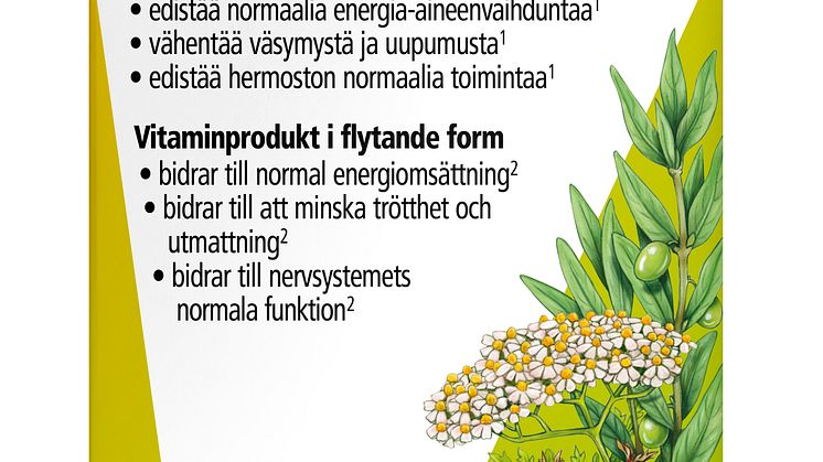 Energiaa syksyyn tuo uutuustuote Salus B-vitamiinit