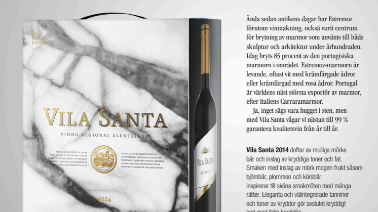 Vila Santa Reserva- med ny design och årgång!