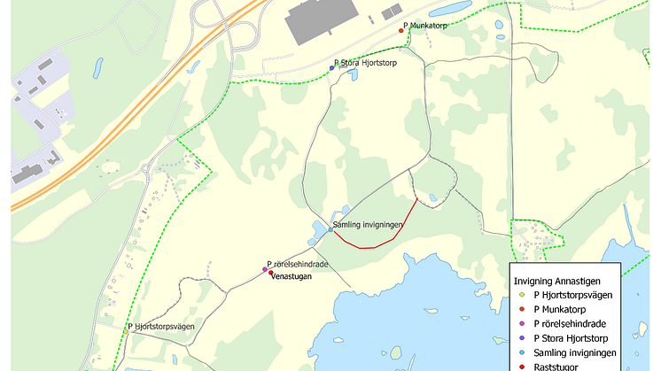 Karta - Invigning av Annastigen 2024