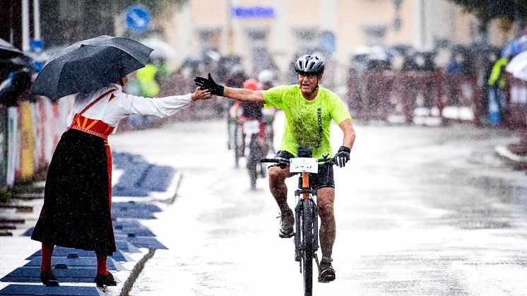 Bansträckningen under Cykelvasan 2023 anpassas med anledning av vattennivåerna i Vasaloppsarenan. 