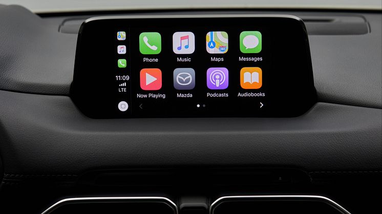 Apple CarPlay i en Mazda CX-5 av senaste snitt