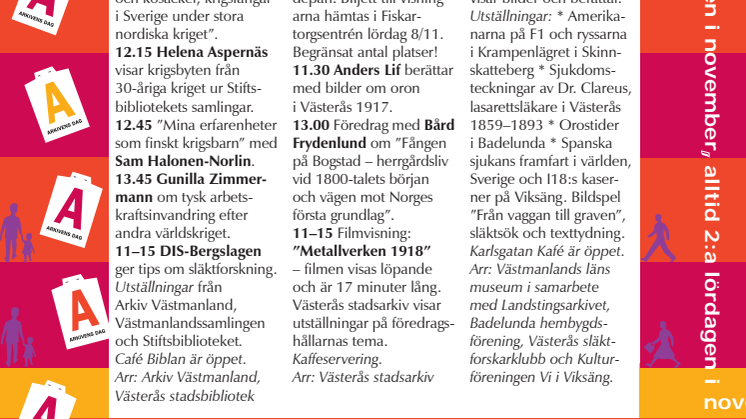 Arkivens dag_program