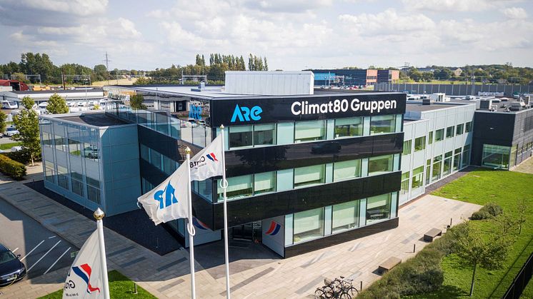 Climat80 huvudkontor i Arlöv. Testvägen 1