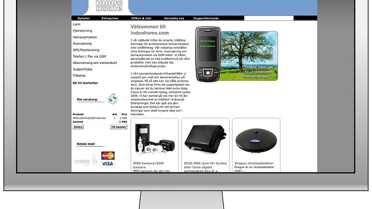 Induo Home e-handelsplats för trådlöst