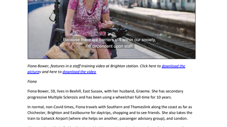Fiona Bower - Access Advisory Panel member case study