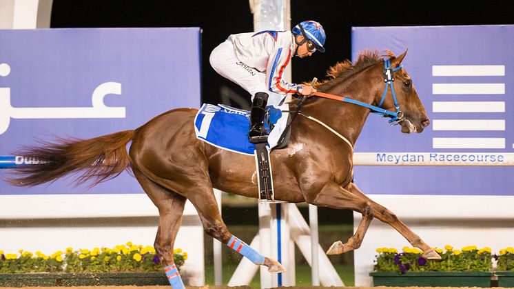 I Kirk och Carlos Lopez var totalt överlägsna på Meydan i Dubai. Foto: Dubai Racing Club/Erika Rasmussen