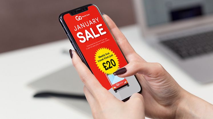 Go North East is running a January sale on its bus tickets 
