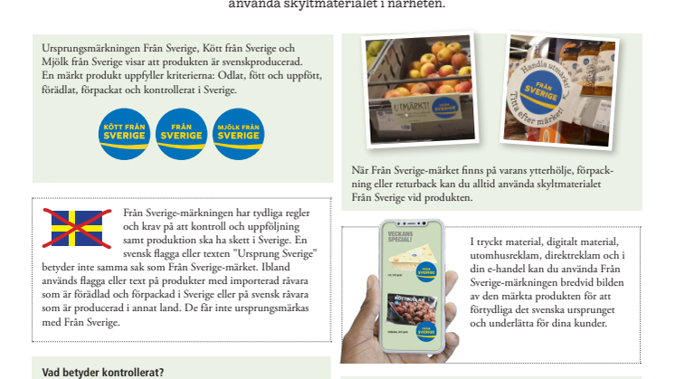 Följebrev Butikspaket Från Sverige