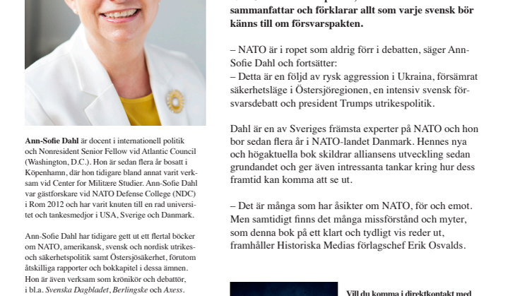 NATO firar 70 år. Ny bok om  alliansens historia och framtid