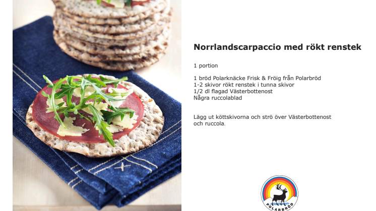 Norrlandscarpaccio med rökt renstek