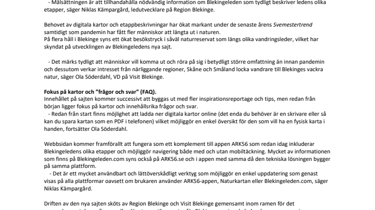 Nu släpps blekingeleden.com – webbsidan för Blekingeleden!