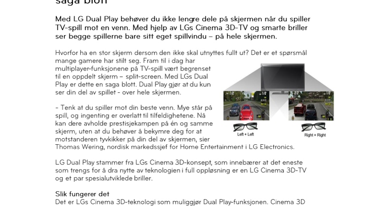 LG Dual Play – TV-spill på split-screen er en saga blott