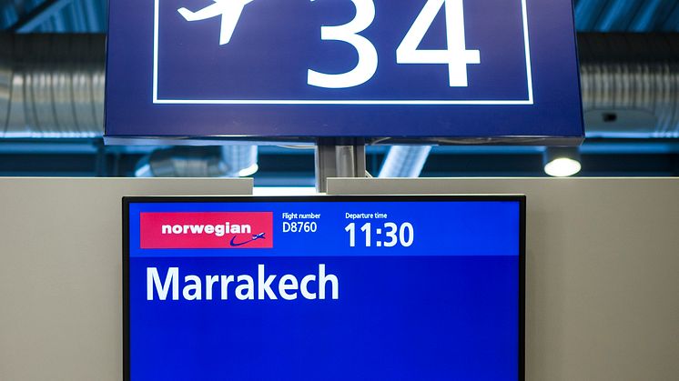 Norwegianin ensimmäinen lento Helsingistä ja Marrakechiin lähti matkaan