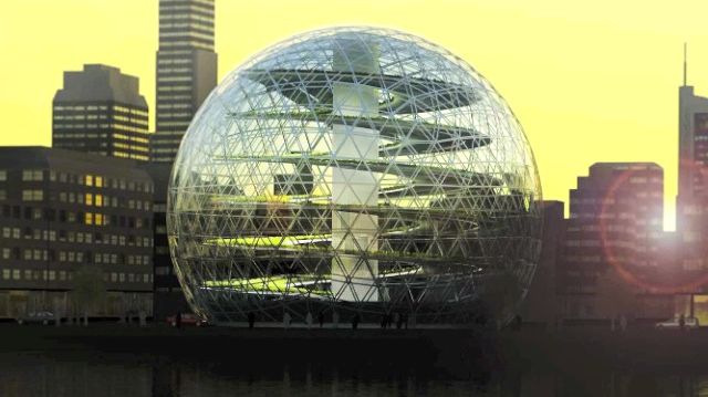The Plantagon Greenhouse for urban agriculture (with music)