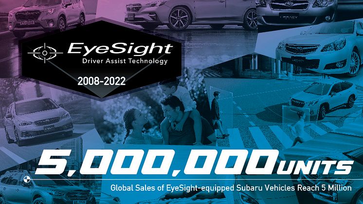 Över 5 miljoner Subaru med Eyesight på vägarna