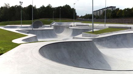 Stockholms största park för skateboard klar för invigning