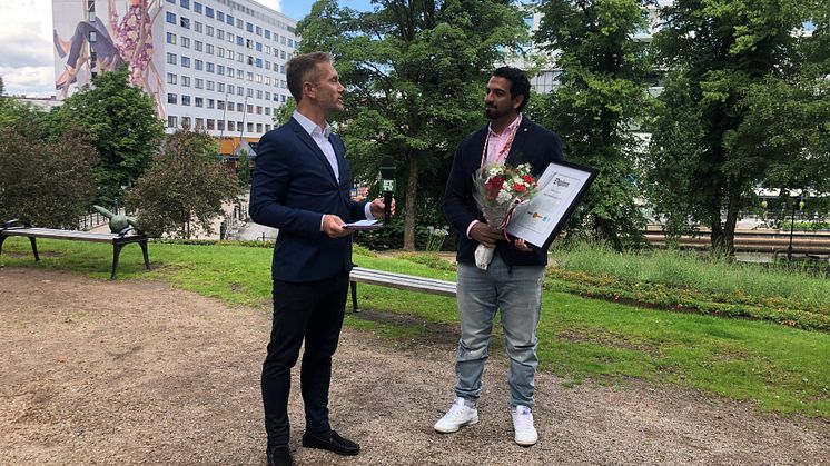 Nadim Ghazale är årets Boråsambassadör.