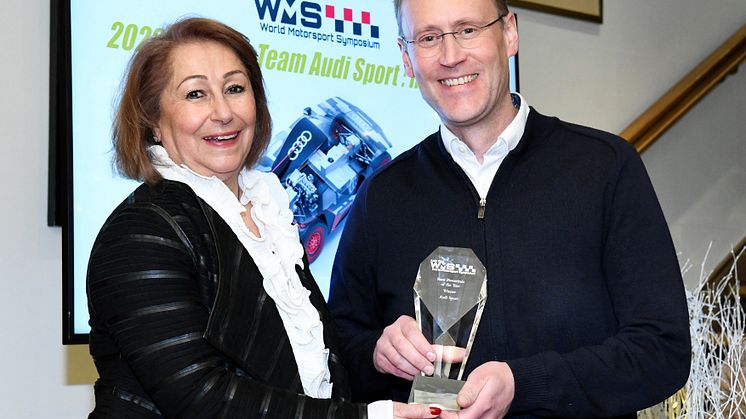 Soheila Kimberley fra Race Tech Magazine, Stefan Dreyer fra Audi Sport
