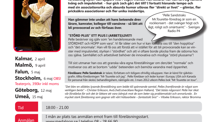 Mr Tourette och jag 2.0 - vad hände sedan? med Pelle Sandstrak