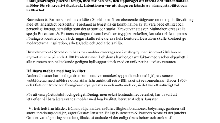 Kontoret speglar din verksamhet
