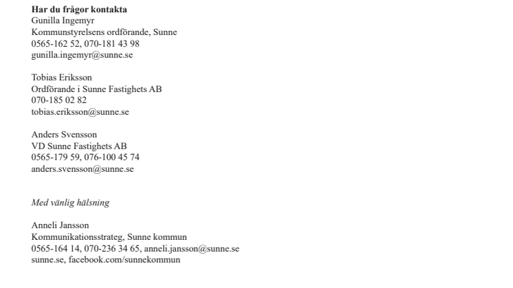 ​Sunne Fastighet gör ett större fastighetsförvärv i Sunne