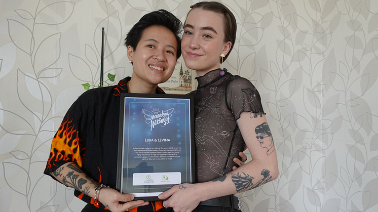 Ebba och Levina är Månadens Nätängel februari
