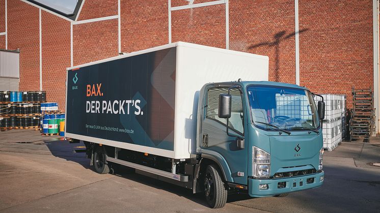 BAX - der vollelektrische Lkw mit 7,5 Tonnen entwickelt von BPW und der Paul Group