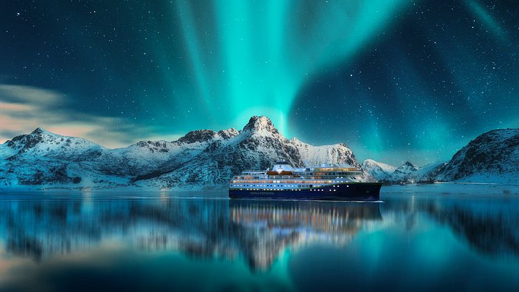 Havila Voyages sailing along Lofoten. Copyright: Havila Voyages