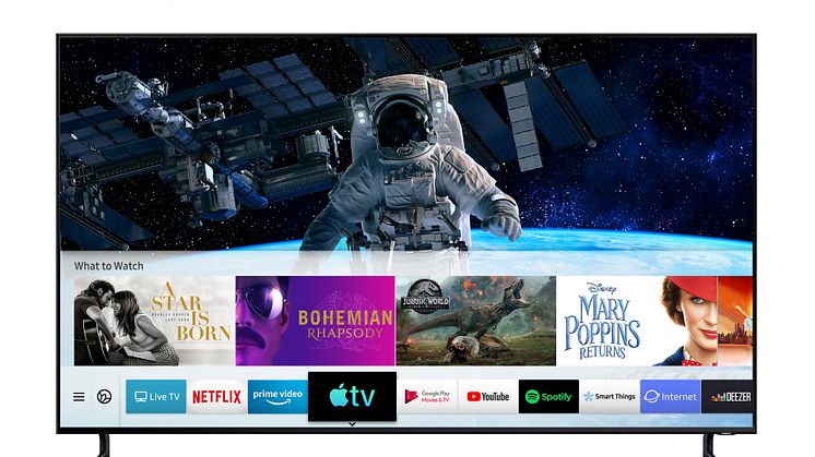 Apple TV och stöd för AirPlay 2 på Samsungs Smart TV