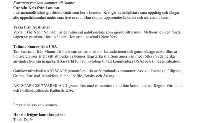 Muralmålningar på tre husgavlar i Sunne