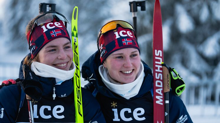 SKAL TIL SLOVAKIA: Ida Lien (til venstre) og Jenny Enodd er begge tatt ut til Europamesterskap i Brezno-Osrblie. Foto: Emil Sørgård/NSSF
