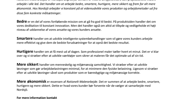 RATIONELT MALERARBEJDE
